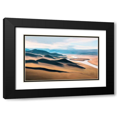 Prairie Black Modern Wood Framed Art Print with Double Matting by Bailey, Ann