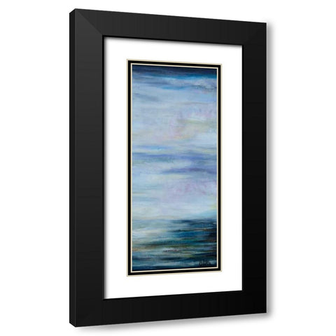 Narrow Waterscape 2 Black Modern Wood Framed Art Print with Double Matting by Bilotta, Barbara