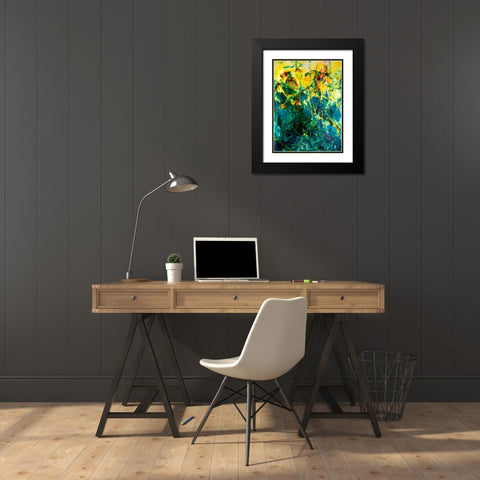 Poseidons Playground Black Modern Wood Framed Art Print with Double Matting by Bilotta, Barbara