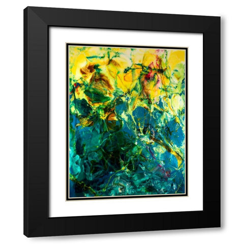 Poseidons Playground Black Modern Wood Framed Art Print with Double Matting by Bilotta, Barbara