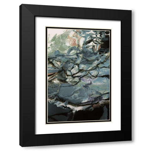 Lunar Pool Black Modern Wood Framed Art Print with Double Matting by Bilotta, Barbara