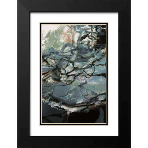Lunar Pool Black Modern Wood Framed Art Print with Double Matting by Bilotta, Barbara