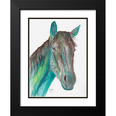 After The Ride Black Modern Wood Framed Art Print with Double Matting by Dyer, Beverly