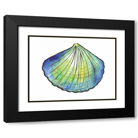 Underwater Shell 1 Black Modern Wood Framed Art Print with Double Matting by Dyer, Beverly