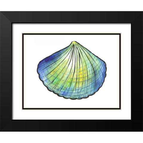 Underwater Shell 1 Black Modern Wood Framed Art Print with Double Matting by Dyer, Beverly