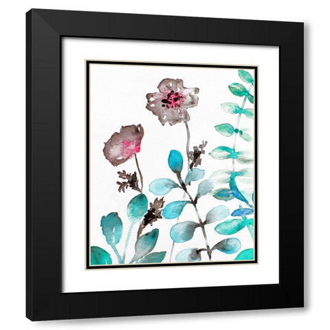 Sublime Simplicity 2 Black Modern Wood Framed Art Print with Double Matting by Boho Hue Studio