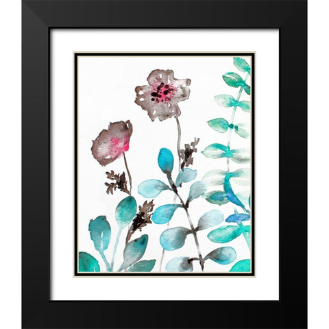Sublime Simplicity 2 Black Modern Wood Framed Art Print with Double Matting by Boho Hue Studio
