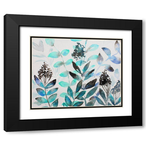 Shrub Life 2 Black Modern Wood Framed Art Print with Double Matting by Boho Hue Studio