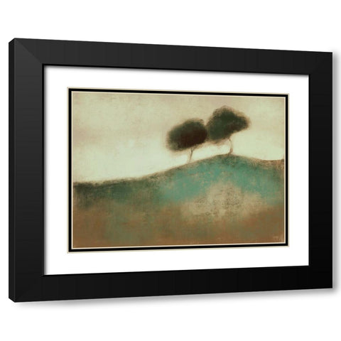 Distant Duo 2 Black Modern Wood Framed Art Print with Double Matting by Boho Hue Studio