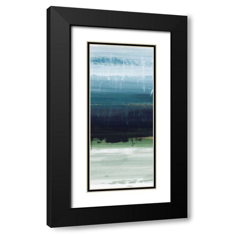 Trio Blues A Black Modern Wood Framed Art Print with Double Matting by Alvarez, Cynthia