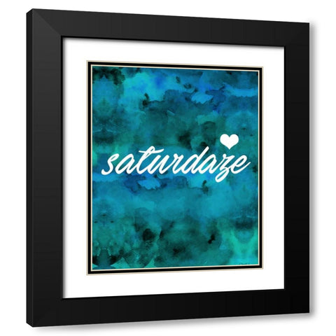 Saturdaze Black Modern Wood Framed Art Print with Double Matting by Alvarez, Cynthia