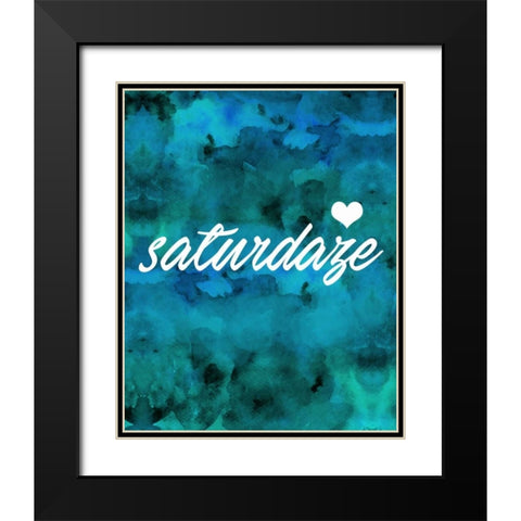 Saturdaze Black Modern Wood Framed Art Print with Double Matting by Alvarez, Cynthia