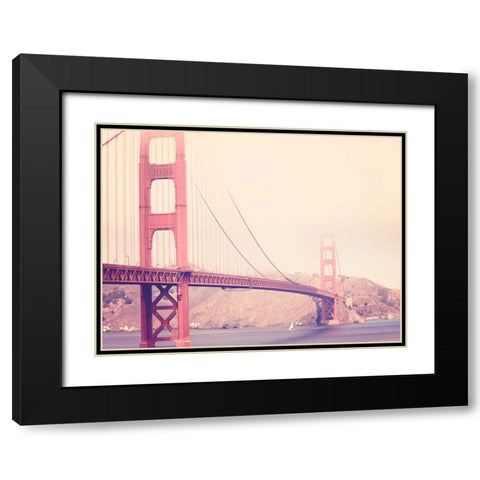 Golden Gate Vintage Black Modern Wood Framed Art Print with Double Matting by Davis Ashley
