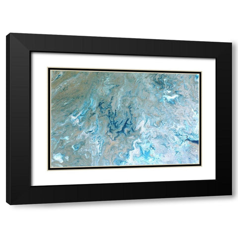 Sea Floor Black Modern Wood Framed Art Print with Double Matting by Brown, Denise