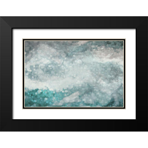 Sea Surface Black Modern Wood Framed Art Print with Double Matting by Brown, Denise