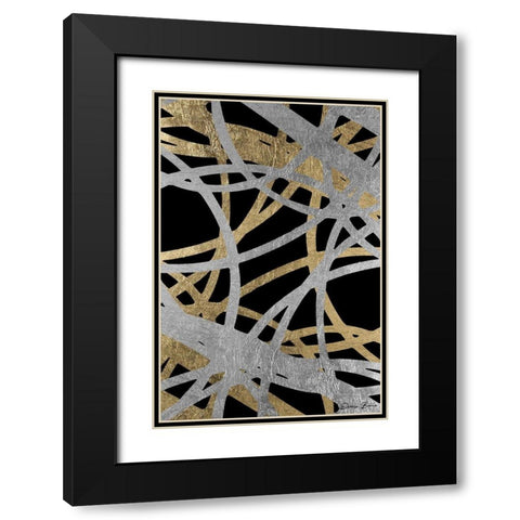 Traditional Radius 2 Black Modern Wood Framed Art Print with Double Matting by Brown, Denise