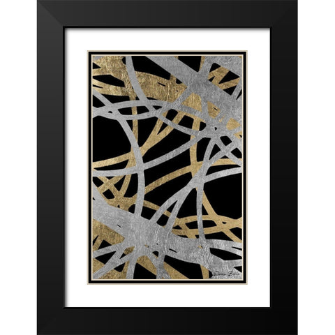 Traditional Radius 2 Black Modern Wood Framed Art Print with Double Matting by Brown, Denise