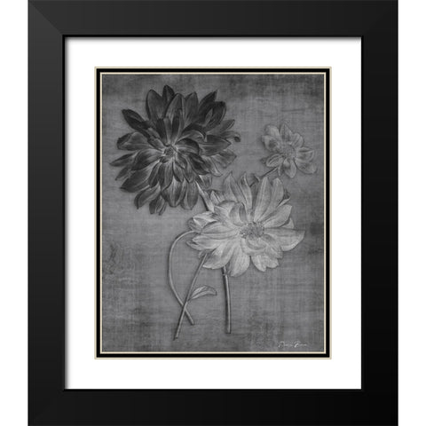 Tranquil Botanical 1 Black Modern Wood Framed Art Print with Double Matting by Brown, Denise
