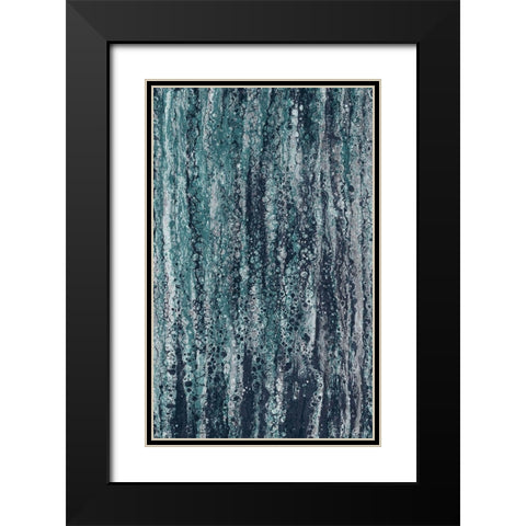 Rain Black Modern Wood Framed Art Print with Double Matting by Brown, Denise