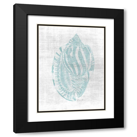 Beautiful Shells 1 Black Modern Wood Framed Art Print with Double Matting by Brown, Denise