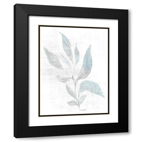 Watercolor Study 1 Black Modern Wood Framed Art Print with Double Matting by Brown, Denise