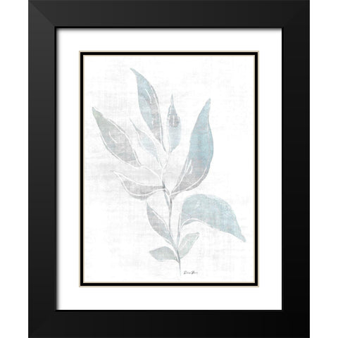 Watercolor Study 1 Black Modern Wood Framed Art Print with Double Matting by Brown, Denise