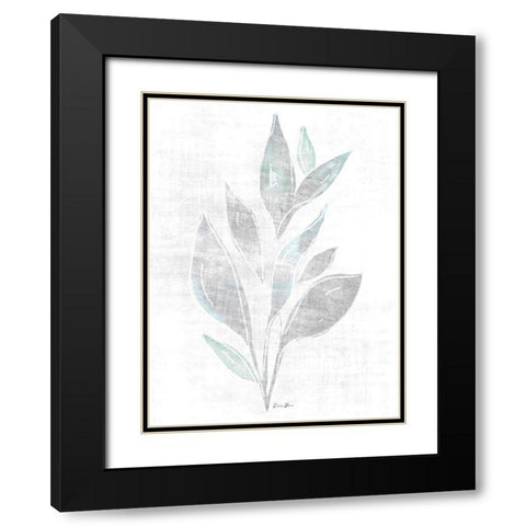 Watercolor Study 2 Black Modern Wood Framed Art Print with Double Matting by Brown, Denise