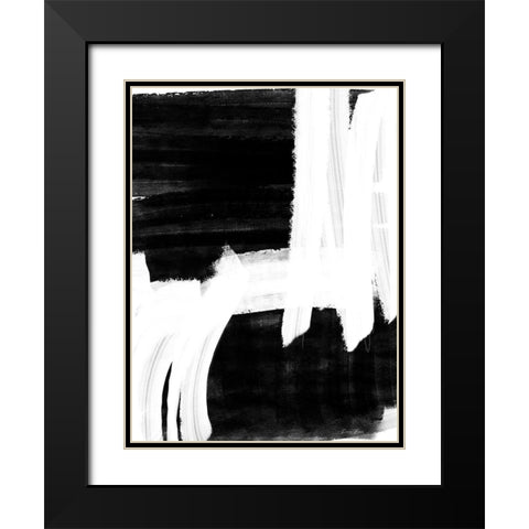 Broken 1 Black Modern Wood Framed Art Print with Double Matting by Brown, Denise