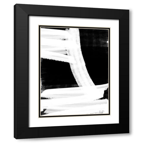 Broken 2 Black Modern Wood Framed Art Print with Double Matting by Brown, Denise