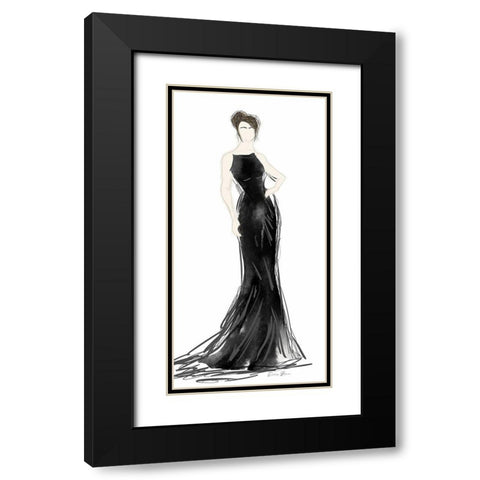 Fashion Week 2 Black Modern Wood Framed Art Print with Double Matting by Brown, Denise