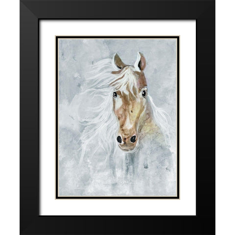 Magical Steed 2 Black Modern Wood Framed Art Print with Double Matting by Charest, Doris