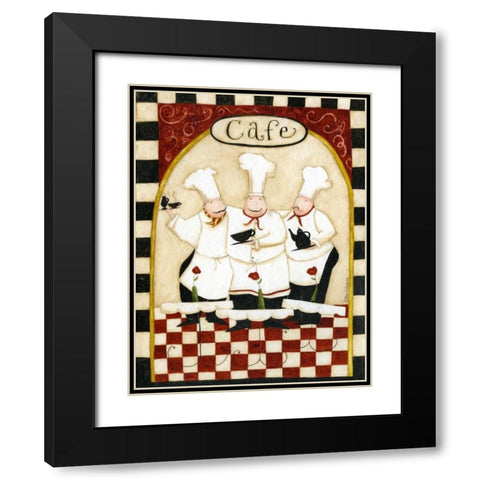 Cafe Black Modern Wood Framed Art Print with Double Matting by DiPaolo, Dan