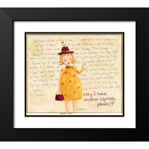 Espresso Black Modern Wood Framed Art Print with Double Matting by DiPaolo, Dan