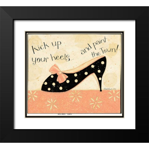 Kick Shells Black Modern Wood Framed Art Print with Double Matting by DiPaolo, Dan