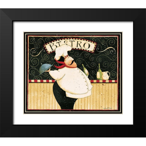 Bistro Black Modern Wood Framed Art Print with Double Matting by DiPaolo, Dan