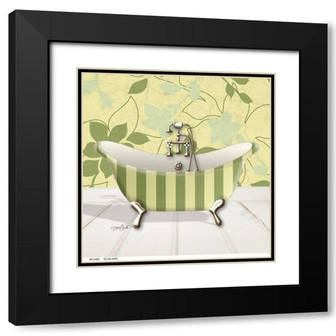 Fleur Tub 2 Black Modern Wood Framed Art Print with Double Matting by Stimson, Diane
