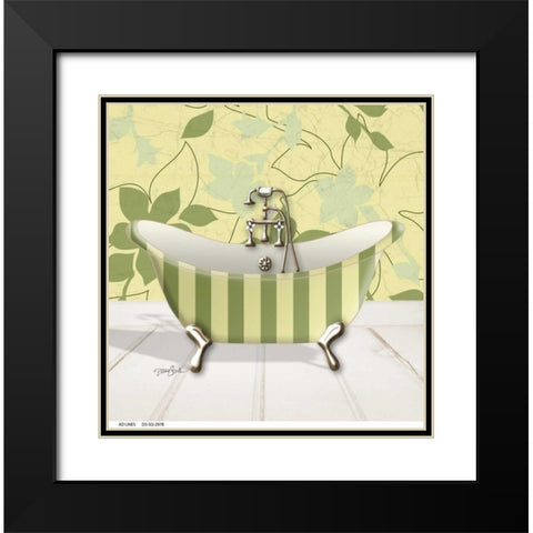 Fleur Tub 2 Black Modern Wood Framed Art Print with Double Matting by Stimson, Diane