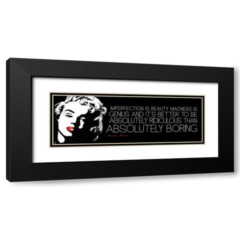 Monroe B Black Modern Wood Framed Art Print with Double Matting by Rodriquez Jr, Enrique