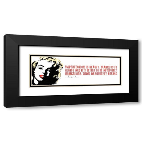 Monroe D Black Modern Wood Framed Art Print with Double Matting by Rodriquez Jr, Enrique