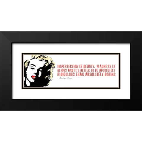 Monroe D Black Modern Wood Framed Art Print with Double Matting by Rodriquez Jr, Enrique