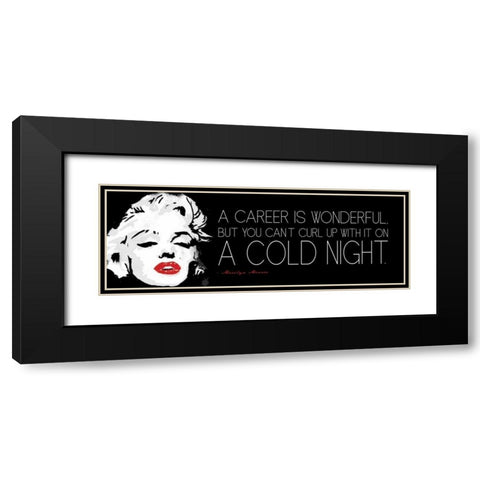 Curl Up Black Modern Wood Framed Art Print with Double Matting by Rodriquez Jr, Enrique