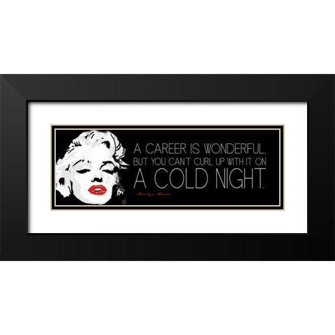 Curl Up Black Modern Wood Framed Art Print with Double Matting by Rodriquez Jr, Enrique