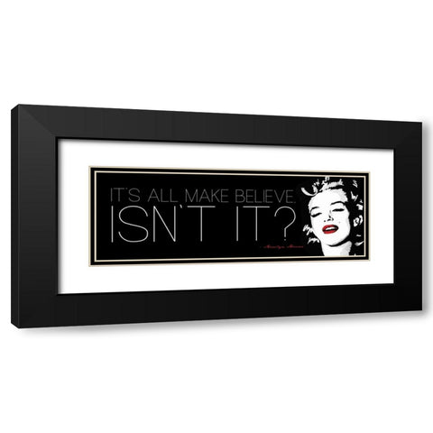 All BMake Believe Black Modern Wood Framed Art Print with Double Matting by Rodriquez Jr, Enrique