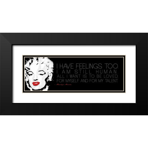 Still Human Black Modern Wood Framed Art Print with Double Matting by Rodriquez Jr, Enrique