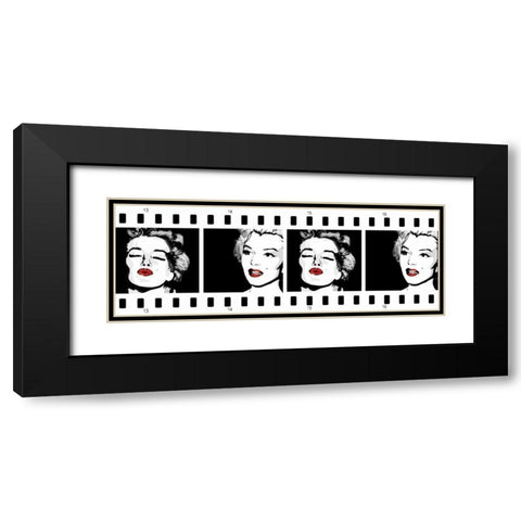 Monroe Strip 1 Black Modern Wood Framed Art Print with Double Matting by Rodriquez Jr, Enrique