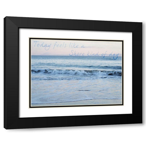 Shore Feelings 1 Black Modern Wood Framed Art Print with Double Matting by Urquhart, Elizabeth