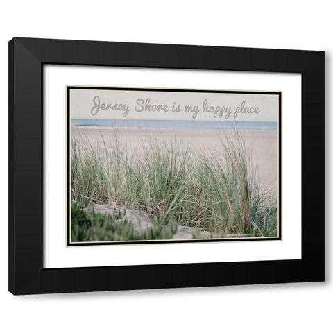 Jersey Happiness Black Modern Wood Framed Art Print with Double Matting by Urquhart, Elizabeth