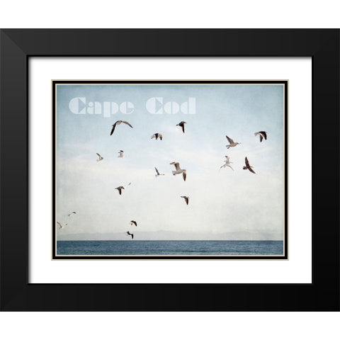 Cape Flight Black Modern Wood Framed Art Print with Double Matting by Urquhart, Elizabeth