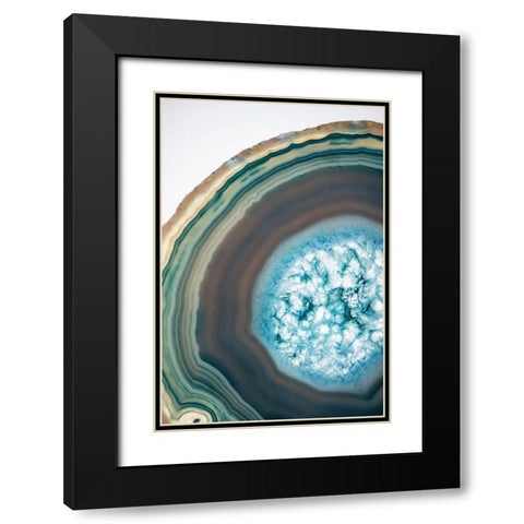Geode Close Up 1 Black Modern Wood Framed Art Print with Double Matting by Urquhart, Elizabeth