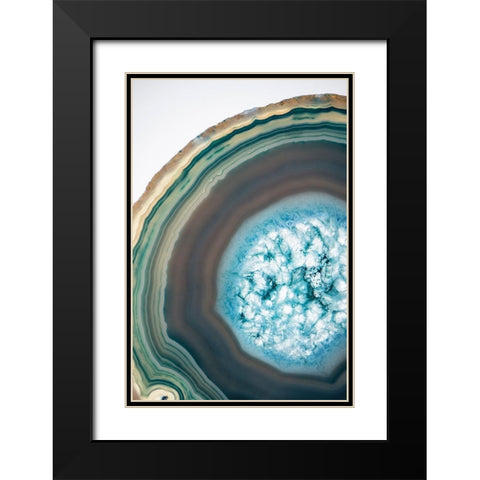 Geode Close Up 1 Black Modern Wood Framed Art Print with Double Matting by Urquhart, Elizabeth